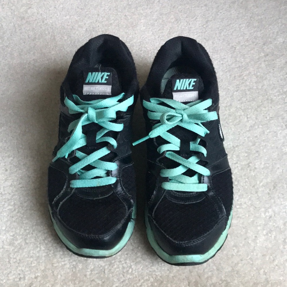 Nike Air tennis shoes.